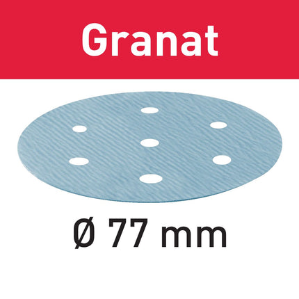 Festool STF D77/6 P150 GR/50 disque abrasif grenat (497407) pour LEX 3 77