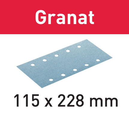 Festool STF 115X228 P80 GR/50 Schleifstreifen Granat ( 498946 ) für RS 200, RS 2, RS 100, RS 100 C, RS 1, RS 1 C, HSK-A 115 x 226