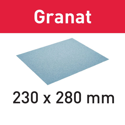Festool 230x280 P80 GR/10 Schleifpapier Granat ( 201258 ) für Handschleifmittel