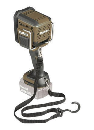Akumulatorowa lampa ręczna Makita DML 812 ST1 18 V 1250 lm LED oliwkowozielona outdoorowa edycja specjalna + 1x akumulator 5,0 Ah + ładowarka