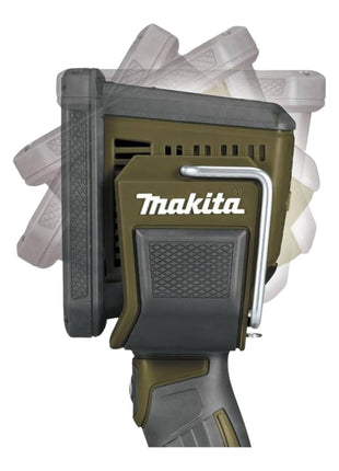 Akumulatorowa lampa ręczna Makita DML 812 ST1 18 V 1250 lm LED oliwkowozielona outdoorowa edycja specjalna + 1x akumulator 5,0 Ah + ładowarka