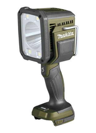 Akumulatorowa lampa ręczna Makita DML 812 ST1 18 V 1250 lm LED oliwkowozielona outdoorowa edycja specjalna + 1x akumulator 5,0 Ah + ładowarka