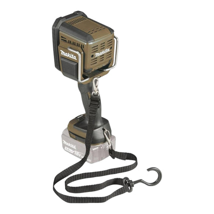 Makita DML 812 SG Akku Handstrahler 18 V 1250 lm LED Olive Grün Outdoor Adventure Sonderedition + 2x Akku 6,0 Ah + Ladegerät