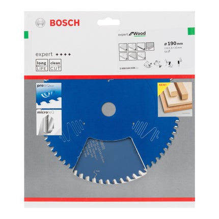 Piła tarczowa Bosch Expert for Wood 190 x 20 x 2,6 mm 56 zębów do drewna ( 2608644046 )