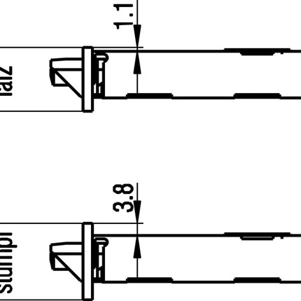 BKS Cerradura de embutir 0215 BAD 18/ 55/78/8 mm DIN derecha ( 3000251038 )