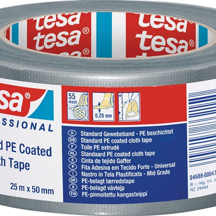 Cinta de tejido TESA tesaband(R) Standard 4688 plata mate ( 3000265410 )