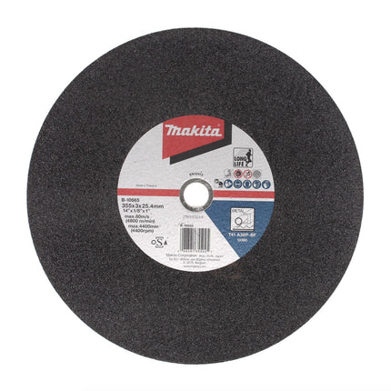 Makita Long Life Metall Trennscheibe 355 x 3 x 25,4 mm 5 Stück ( B-10665-5 ) - Toolbrothers