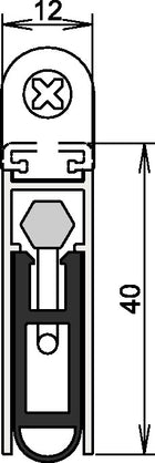 Guarnizione per porta ATHMER Kältefeind Allround(R) 1-1075 1 lato lunghezza 1083 mm ( 3327023194 )