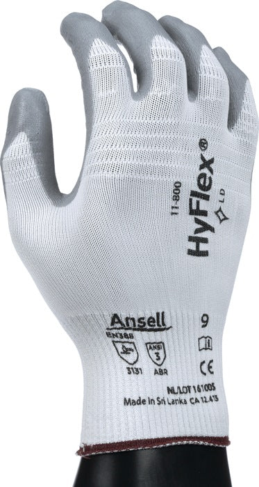 Rękawice ANSELL HyFlex 11-800 rozmiar 8 biały/szary ( 4000371393 )