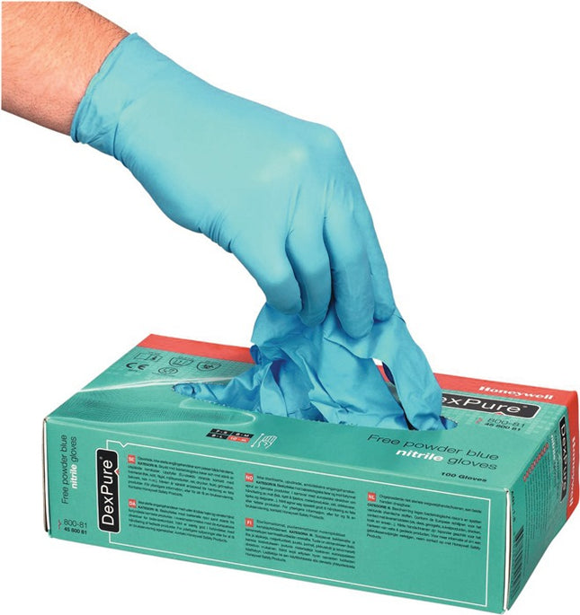 Rękawiczki jednorazowe HONEYWELL Dexpure 800-81 rozmiar L niebieskie ( 4000371854 )
