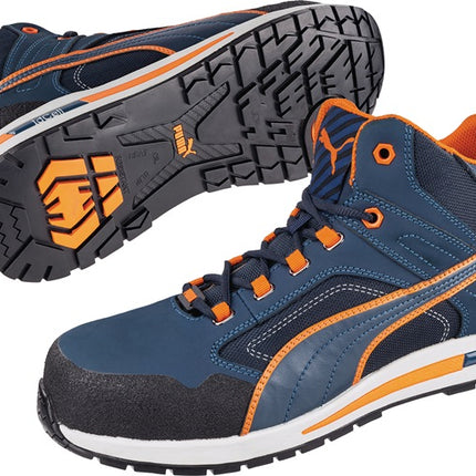 Bottes de sécurité PUMA Crosstwist MID taille 42 bleu/orange ( 4000374567 )