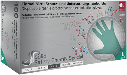 AMPRI SolidSafety ChemN Guanti monouso speciali taglia L verde ( 4000391025 )