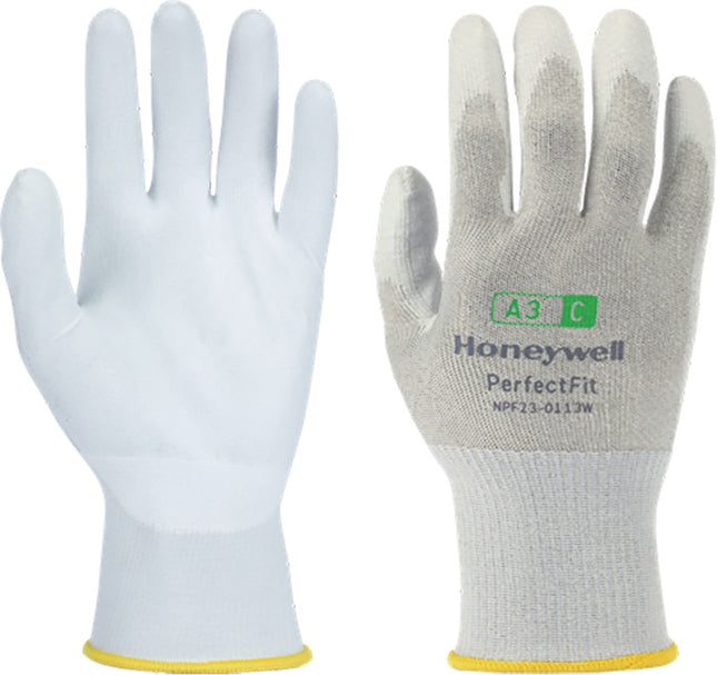 HONEYWELL guanti antitaglio Nuovo Perfect Fit 13G PU A3/C taglia 9 bianco ( 4000391444 )