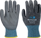 HONEYWELL Guantes de protección contra cortes New Perfect Fit 13G PU A6/F talla 9 gris/azul (4000391450)