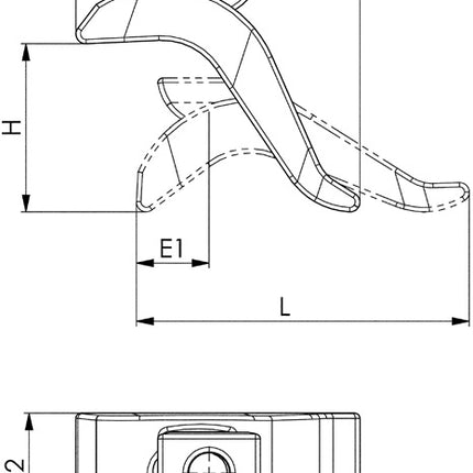 AMF Spannpratze Nr. 6321 für T-Nut 14 mm ( 4000833066 )