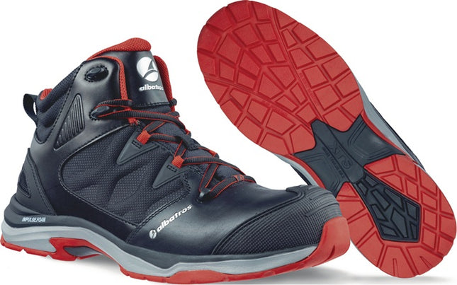 ALBATROS ULTRATRAIL BLACK MID stivali di sicurezza taglia 41 nero/rosso ( 4300700561 )
