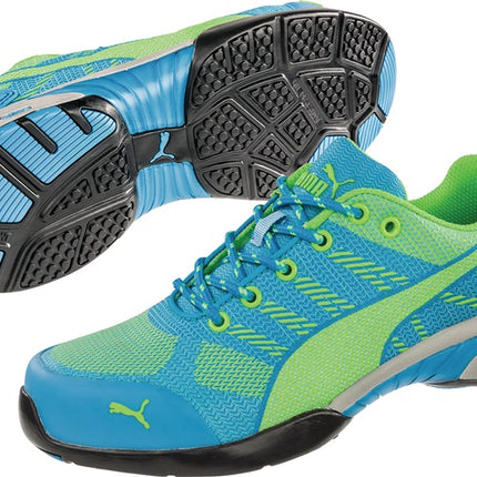 PUMA Damensicherheitsschuh Knit Blue Wns Low Größe 40 blau/grün ( 4300700654 )
