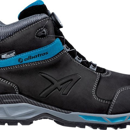 Bottes de sécurité ALBATROS TOFANE BLACK QL CTX MID taille 44 noir/bleu ( 4300700664 )