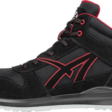 ALBATROS Sicherheitsstiefel CLIFTON MID Größe 43 schwarz/rot ( 4300700683 )