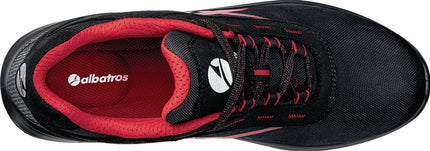 ALBATROS zapato de seguridad GRID LOW talla 46 negro/rojo ( 4300700706 )