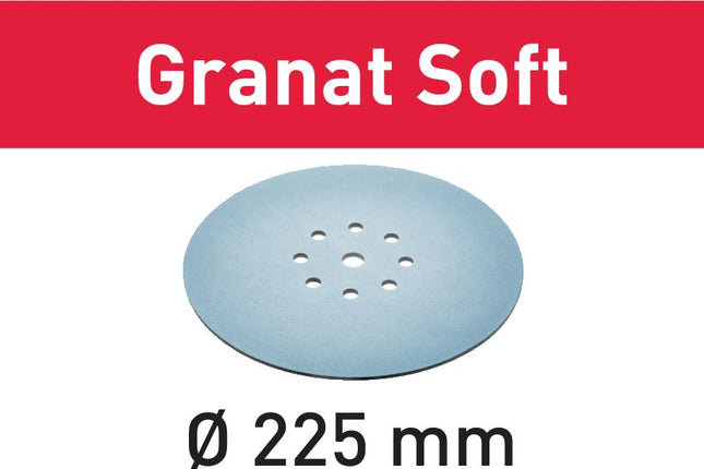 Festool Disco abrasivo STF D225 P80 GR S Granat Soft - 25 pz. ( 204221 )