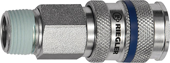 RIEGLER quick-release coupling DN 7.8 male thread steel ( 4588880902 )