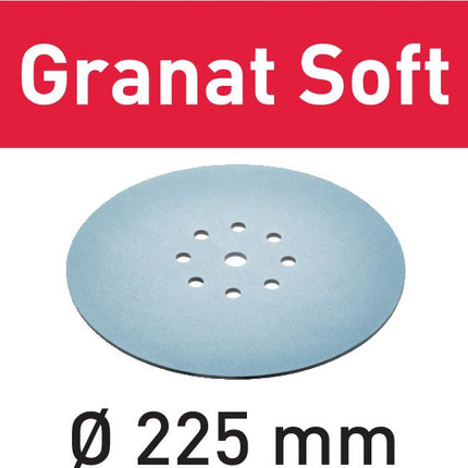 Festool Disco abrasivo STF 225 mm P100 GR S/25 Granat Soft - 25 pezzi ( 204222 )