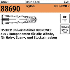 FISCHER Duebel DUOPOWER D12xL60mm 8000239154  1 - toolbrothers