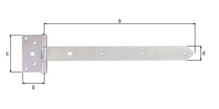 GAH cross hanger L.391 x 59xW.103 x 40xthickness 4 mm ( 8001514121 )