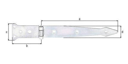 GAH throw hanger length 202 x 77 mm width 48 x 35 mm ( 8001514124 )