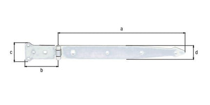 GAH throw hanger length 400 x 101 mm width 63 x 45 mm ( 8001514127 )