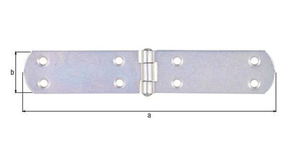 Altezza cerniera cassa GAH 35 mm L.aperta195 mm ( 8001514129 )