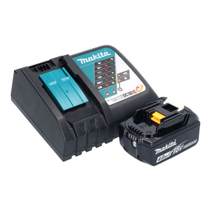 Makita DHR 243 RM1J B Akumulatorowy młot udarowo-obrotowy 18 V 2,0 J SDS-Plus czarny + 1x akumulator 4,0 Ah + ładowarka + uchwyt szybkowymienny + Makpac
