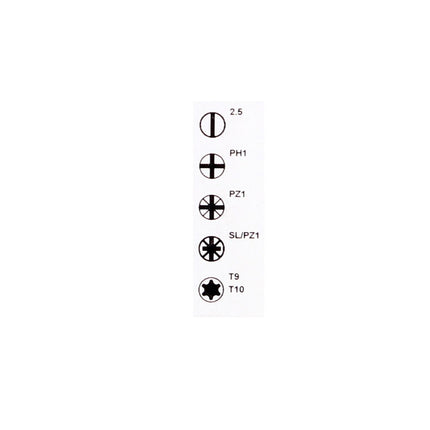 Wiha slimBit electric Bit Set gemischt 6 tlg. ( 44366 ) Schlitz / Phillips / Pozidriv / Torx - Toolbrothers