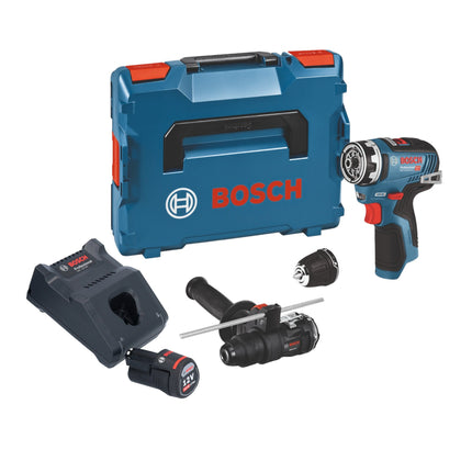 Wiertarko-wkrętarka akumulatorowa Bosch GSR 12V-35 FC 12 V 35 Nm bezszczotkowa + 1x akumulator 3,0 Ah + ładowarka + 2x osprzęt + L-Boxx