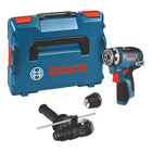 Trapano avvitatore a batteria Bosch GSR 12V-35 FC 12 V 35 Nm brushless + 2x batteria ricaricabile 6,0 Ah + caricabatterie + 2x attacco + L-Boxx