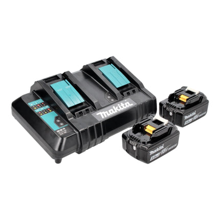Makita DLM 480 CT2 Tondeuse à gazon sans fil 36 V ( 2x 18 V ) 48 cm 62 l + 2x batterie 5,0 Ah + chargeur