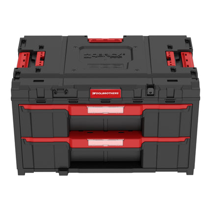 Toolbrothers RHINO XXL Cajonera 2 ECO con dos cajones + separadores 29 L IP66