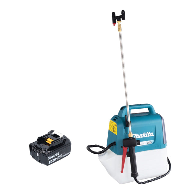 Makita DUS 054 F Cordless pressure sprayer 18 V 5.0 l 3.0 bar + 1x rechargeable battery 3.0 Ah - without charger