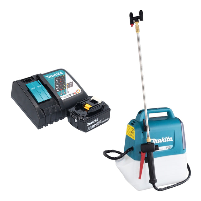 Makita DUS 054 RG cordless pressure sprayer 18 V 5.0 l 3.0 bar + 1x rechargeable battery 6.0 Ah + charger
