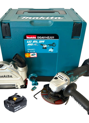 Makita DGA 514 F1JU1 Meuleuse d'angle sans fil 18 V 125 mm Brushless + 1x batterie 3,0 Ah + Makpac - sans chargeur