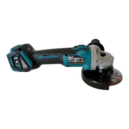 Makita DGA 514 RFJU1 cordless angle grinder 18 V 125 mm brushless + 2x rechargeable battery 3.0 Ah + charger + Makpac