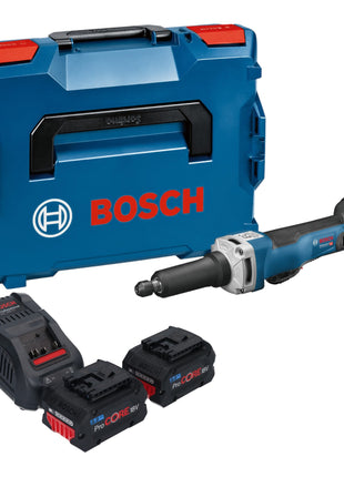 Bosch GGS 18V-23 PLC Smerigliatrice diritta professionale a batteria 18 V senza spazzole + 2x batteria ProCore 8,0 Ah + caricabatterie + L-Boxx