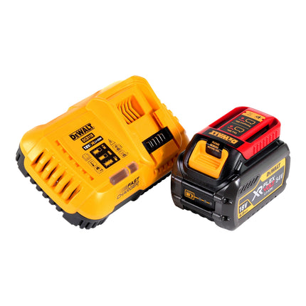 Amoladora angular sin cable DeWalt DCG 460 T1 54 V 230 mm + 1x batería recargable 6,0 Ah + cargador