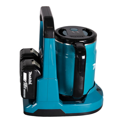 Makita DKT 360 PM2 hervidor sin cable 36 V ( 2x 18 V ) 0,8 L + 2x batería recargable 4,0 Ah + cargador doble