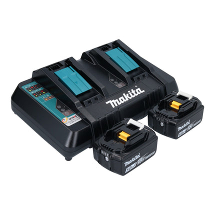 Makita DKT 360 PT2 hervidor sin cable 36 V ( 2x 18 V ) 0,8 L + 2x batería recargable 5,0 Ah + cargador doble