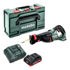Metabo SSEP 18 LT BL sierra de sable sin cable 18 V 32 mm sin escobillas + 1x batería LiHD 4,0 Ah + cargador + metabox