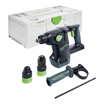 Martello combinato a batteria Festool KHC 18 EB-Basic 18 V 2,6 J SDS-Plus Brushless + 2x batteria ricaricabile 5,0 Ah + caricatore rapido + systainer
