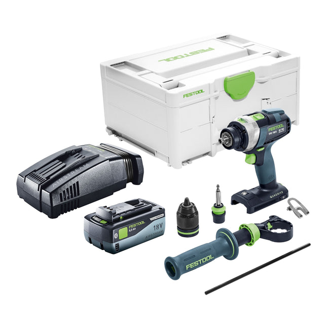 Festool TPC 18/4 I-Basic Perceuse-visseuse à percussion sans fil 18 V 75 Nm + 1x batterie 8,0 Ah + chargeur rapide + Systainer