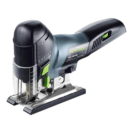 Festool CARVEX PSC 420 EB-Basic cordless pendulum action jigsaw 18 V 120 mm brushless + 2x rechargeable battery 5.0 Ah + quick charger + Systainer